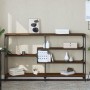 Mesa consola madera de ingeniería marrón roble 160x32x95 cm de , Mesas auxiliares - Ref: Foro24-833959, Precio: 88,64 €, Desc...