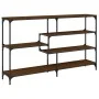 Mesa consola madera de ingeniería marrón roble 160x32x95 cm de , Mesas auxiliares - Ref: Foro24-833959, Precio: 87,52 €, Desc...