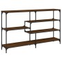 Mesa consola madera de ingeniería marrón roble 160x32x95 cm de , Mesas auxiliares - Ref: Foro24-833959, Precio: 88,64 €, Desc...