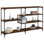 Mesa consola madera de ingeniería marrón roble 160x32x95 cm de , Mesas auxiliares - Ref: Foro24-833959, Precio: 88,64 €, Desc...