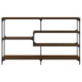 Mesa consola madera de ingeniería marrón roble 160x32x95 cm de , Mesas auxiliares - Ref: Foro24-833959, Precio: 88,64 €, Desc...