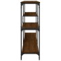 Mesa consola madera de ingeniería marrón roble 160x32x95 cm de , Mesas auxiliares - Ref: Foro24-833959, Precio: 88,64 €, Desc...