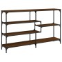 Mesa consola madera de ingeniería marrón roble 160x32x95 cm de , Mesas auxiliares - Ref: Foro24-833959, Precio: 88,64 €, Desc...