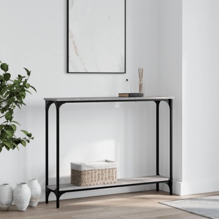 Mesa consola madera de ingeniería gris Sonoma 100x22,5x75 cm de , Mesas auxiliares - Ref: Foro24-834018, Precio: 40,38 €, Des...