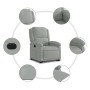 Sillón eléctrico reclinable elevable de terciopelo gris claro en Sillones | Comprar online en Foru.es