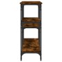 Mesa consola madera de ingeniería roble ahumado 160x29x75 cm de , Mesas auxiliares - Ref: Foro24-834087, Precio: 71,45 €, Des...