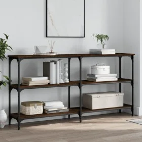 Konsolentisch aus eichenbraunem Holzwerkstoff, 150 x 29 x 75 cm von , Seitentische - Ref: Foro24-834109, Preis: 67,09 €, Raba...
