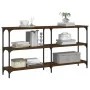 Oak brown engineered wood console table 150x29x75 cm by , Side tables - Ref: Foro24-834109, Price: 67,09 €, Discount: %