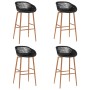Mesa alta y taburetes de bar 5 piezas negro de , muebles para cocinas y comedores - Ref: Foro24-3057462, Precio: 411,00 €, De...