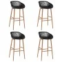 Mesa alta y taburetes de bar 5 piezas negro de , muebles para cocinas y comedores - Ref: Foro24-3057462, Precio: 369,67 €, De...