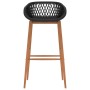 Mesa alta y taburetes de bar 5 piezas negro de , muebles para cocinas y comedores - Ref: Foro24-3057462, Precio: 411,00 €, De...