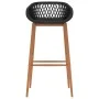 Mesa alta y taburetes de bar 5 piezas negro de , muebles para cocinas y comedores - Ref: Foro24-3057462, Precio: 369,67 €, De...