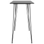 Mesa alta y taburetes de bar 5 piezas negro de , muebles para cocinas y comedores - Ref: Foro24-3057829, Precio: 397,88 €, De...