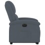 Sillón eléctrico reclinable elevable de terciopelo gris oscuro en Sillones | Comprar online en Foru.es