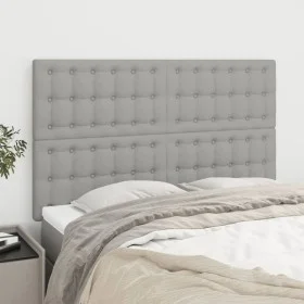 Kopfteile 4 Einheiten hellgrauer Stoff 72x5x78/88 cm von , Kopf- und Fußteile - Ref: Foro24-3116764, Preis: 104,04 €, Rabatt: %