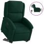 Sillón eléctrico reclinable elevable de terciopelo verde oscuro en Sillones | Comprar online en Foru.es