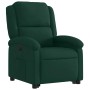 Sillón eléctrico reclinable elevable de terciopelo verde oscuro en Sillones | Comprar online en Foru.es
