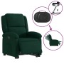 Sillón eléctrico reclinable elevable de terciopelo verde oscuro en Sillones | Comprar online en Foru.es