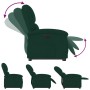 Sillón eléctrico reclinable elevable de terciopelo verde oscuro en Sillones | Comprar online en Foru.es