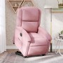 Sillón eléctrico reclinable elevable de terciopelo rosa en Sillones | Comprar online en Foru.es