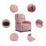 Sillón eléctrico reclinable elevable de terciopelo rosa en Sillones | Comprar online en Foru.es