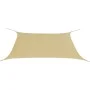 Toldo de vela rectangular tela Oxford beige 2x4 m de vidaXL, Sombrillas - Ref: Foro24-42293, Precio: 31,30 €, Descuento: %