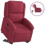 Sillón eléctrico reclinable elevable de terciopelo rojo tinto en Sillones | Comprar online en Foru.es