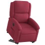 Sillón eléctrico reclinable elevable de terciopelo rojo tinto en Sillones | Comprar online en Foru.es