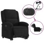 Sillón eléctrico reclinable elevable de terciopelo negro en Sillones | Comprar online en Foru.es