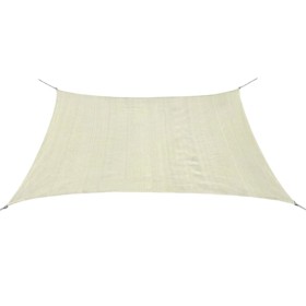 Toldo de vela cuadrado HDPE 3,6x3,6 m crema de vidaXL, Sombrillas - Ref: Foro24-42287, Precio: 49,89 €, Descuento: %