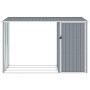 Cobertizo de jardín de leña gris acero galvanizado 245x98x159cm de , Cobertizos - Ref: Foro24-46294, Precio: 148,30 €, Descue...