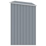 Cobertizo de jardín de leña gris acero galvanizado 245x98x159cm de , Cobertizos - Ref: Foro24-46294, Precio: 148,30 €, Descue...