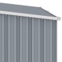 Cobertizo de jardín de leña gris acero galvanizado 245x98x159cm de , Cobertizos - Ref: Foro24-46294, Precio: 148,30 €, Descue...