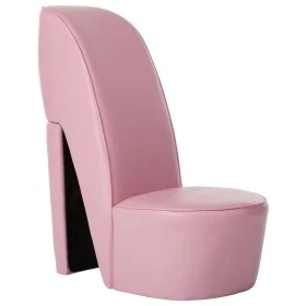 Sillón con forma de zapato de tacón cuero sintético rosa de , Sillones - Ref: Foro24-248648, Precio: 206,78 €, Descuento: %