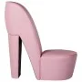 Sillón con forma de zapato de tacón cuero sintético rosa de , Sillones - Ref: Foro24-248648, Precio: 206,78 €, Descuento: %