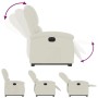 Sillón eléctrico reclinable elevable de terciopelo crema en Sillones | Comprar online en Foru.es