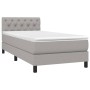 Cama box spring colchón y luces LED tela gris claro 80x200 cm de , Camas y somieres - Ref: Foro24-3133349, Precio: 287,67 €, ...
