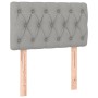Cama box spring colchón y luces LED tela gris claro 80x200 cm de , Camas y somieres - Ref: Foro24-3133349, Precio: 287,67 €, ...