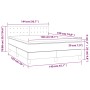 Cama box spring con colchón tela gris claro 140x190 cm de , Camas y somieres - Ref: Foro24-3140369, Precio: 449,49 €, Descuen...