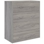 Aparador con 4 cajones gris Sonoma 60x30,5x71 cm de , Aparadores - Ref: Foro24-342581, Precio: 86,13 €, Descuento: %