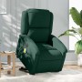 Sillón masaje reclinable elevable terciopelo verde oscuro en Sillones | Comprar online en Foru.es