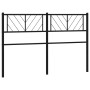 Cabecero de metal negro 135 cm de , Cabeceros y pies de cama - Ref: Foro24-372211, Precio: 31,56 €, Descuento: %