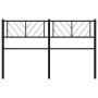 Cabecero de metal negro 135 cm de , Cabeceros y pies de cama - Ref: Foro24-372211, Precio: 31,56 €, Descuento: %