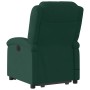 Sillón masaje reclinable elevable terciopelo verde oscuro en Sillones | Comprar online en Foru.es
