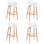 Mesa alta y taburetes de bar 5 piezas negro y blanco de , muebles para cocinas y comedores - Ref: Foro24-3057463, Precio: 438...