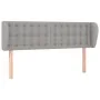 Light gray fabric headboard 147x23x78/88 cm by , Headboards and footboards - Ref: Foro24-3117576, Price: 72,91 €, Discount: %