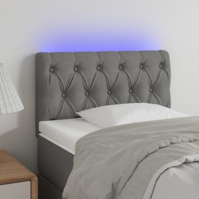 Cabecero con LED de tela gris claro 80x7x78/88 cm de , Cabeceros y pies de cama - Ref: Foro24-3121922, Precio: 46,67 €, Descu...