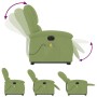 Sillón de masaje reclinable elevable terciopelo verde claro en Sillones | Comprar online en Foru.es