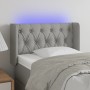 Cabecero con LED de tela gris claro 83x16x78/88 cm de , Cabeceros y pies de cama - Ref: Foro24-3123546, Precio: 55,65 €, Desc...