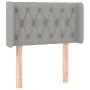 Light gray fabric headboard with LED 83x16x78/88 cm by , Headboards and footboards - Ref: Foro24-3123546, Price: 57,78 €, Dis...